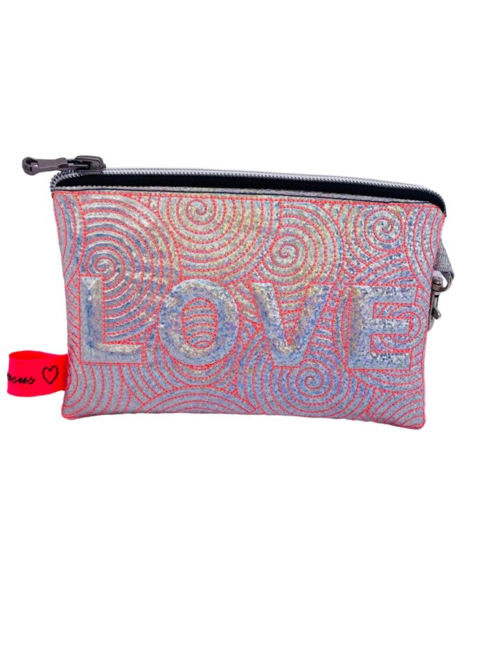 Monedero portatodo Loveshine color Irisdiscente Rosé