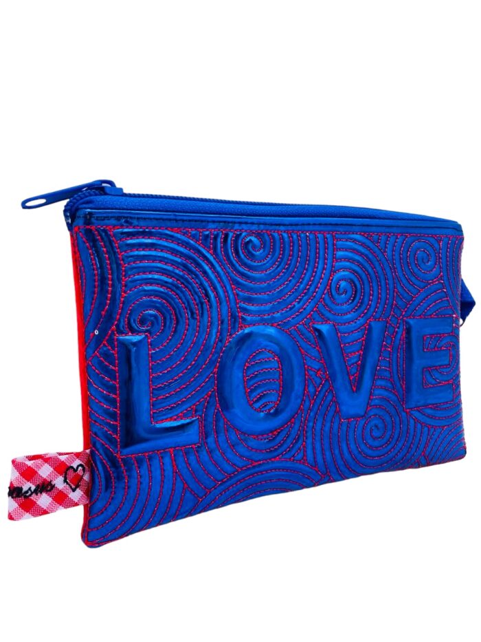 Monedero portatodo Loveshine color azul metallic red - Imagen 3