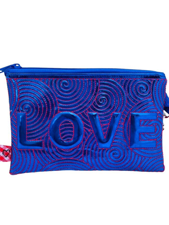 Monedero portatodo Loveshine color azul metallic red - Imagen 2