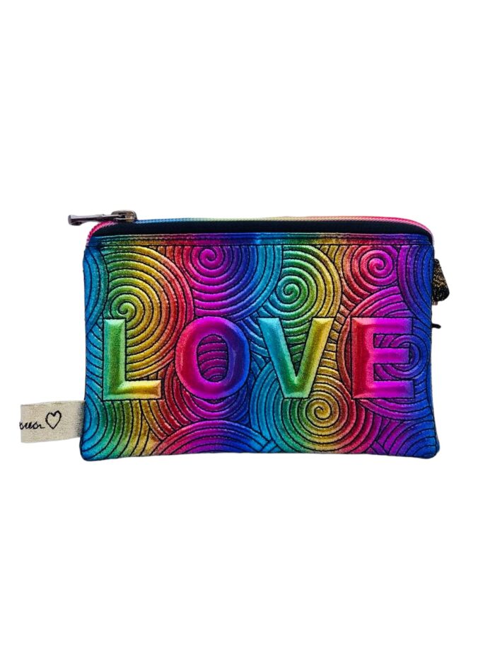 Monedero portatodo Loveshine color Metalic Rainbow Black