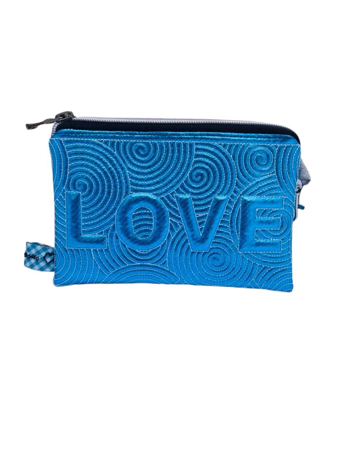 Monedero portatodo Loveshine Blue Metallic