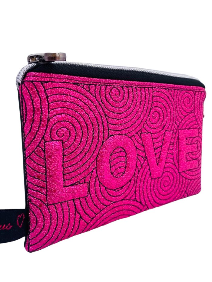 Monedero portatodo Loveshine color Fucsia Rug Black - Imagen 3