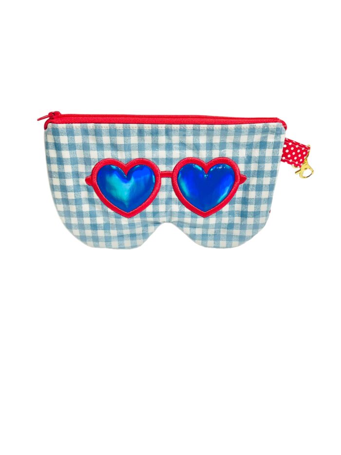 Funda de Gafas Love color Red Blue