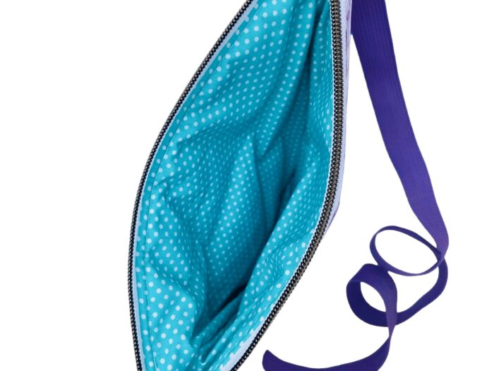 Bolso Retroflower color Lila y Azul - Imagen 6
