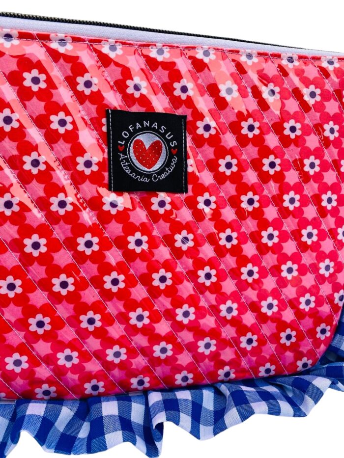 Bolso Retroflower color Rojo y Azul - Imagen 4