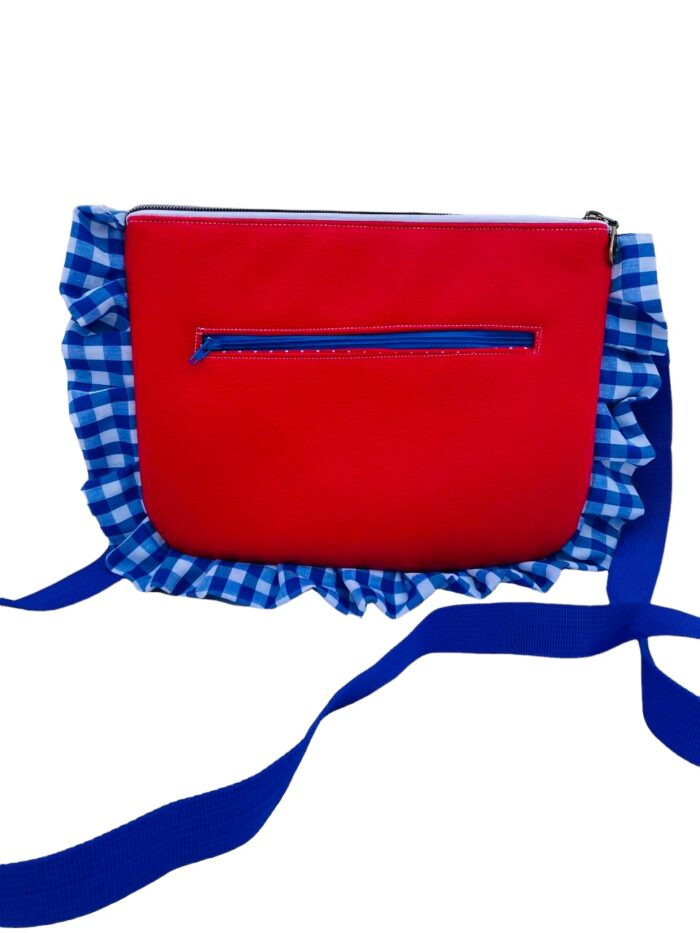 Bolso Retroflower color Rojo y Azul - Imagen 6