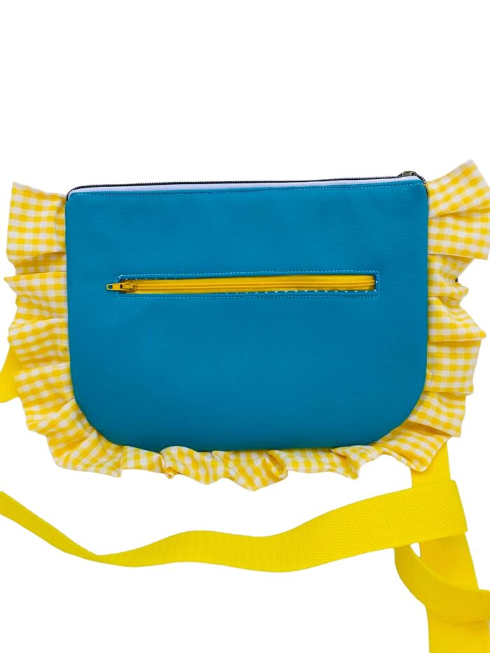Bolso Retroflower color Azul y Amarillo - Imagen 6