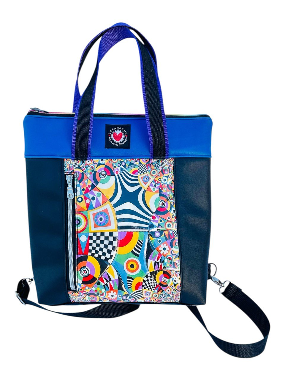 Mochila MIDI KALEIDO COLOR AZULON