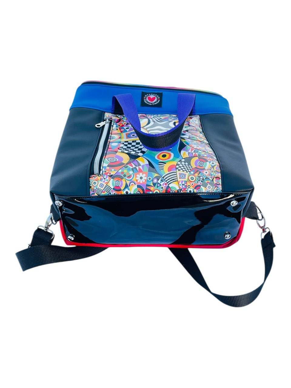 Mochila MIDI KALEIDO COLOR AZULON - Imagen 6